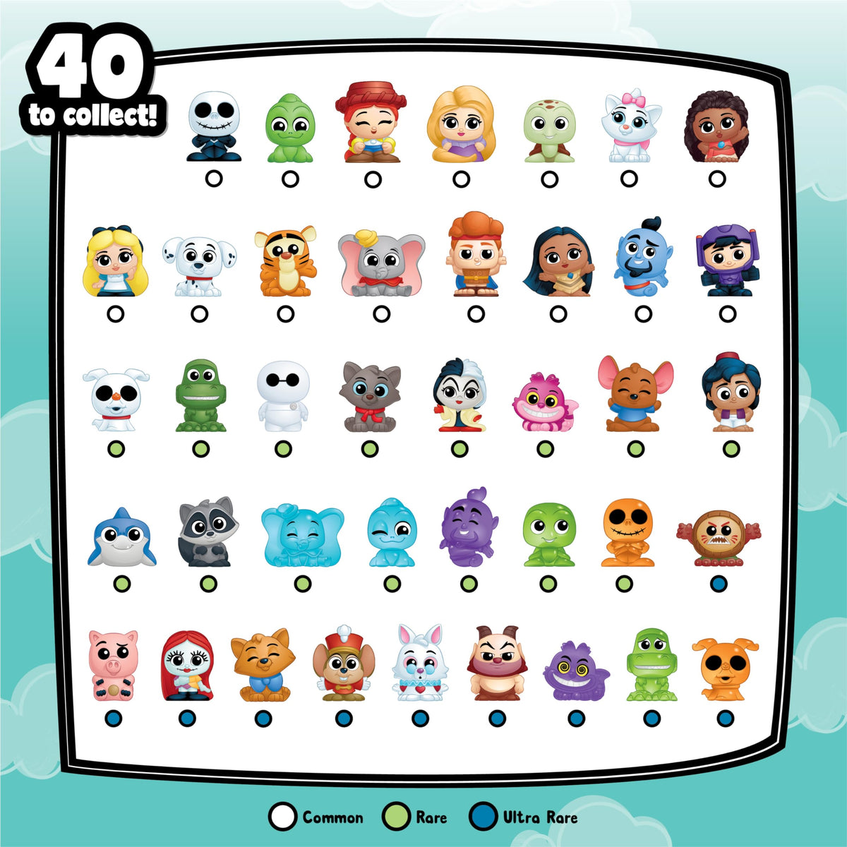 Just Play Disney Doorables Squish’Alots Series 2 Collectible Figures, 1-inch Figurines, 4-6 Figures Inside, Kids Toys for Ages 5 Up