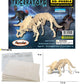Puzzled 3D Puzzle Triceratops Dinosaur Wood Craft Construction Model Kit Fun & Educational DIY Wooden Toy Assemble Dino Model Unfinished Craft Hobby