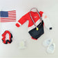American Fashion World Super Fun Gymnastic for 18-inch Dolls| 5 Piece Set | Premium Quality & Trendy Design | Dolls Clothes | Outfit Fashions