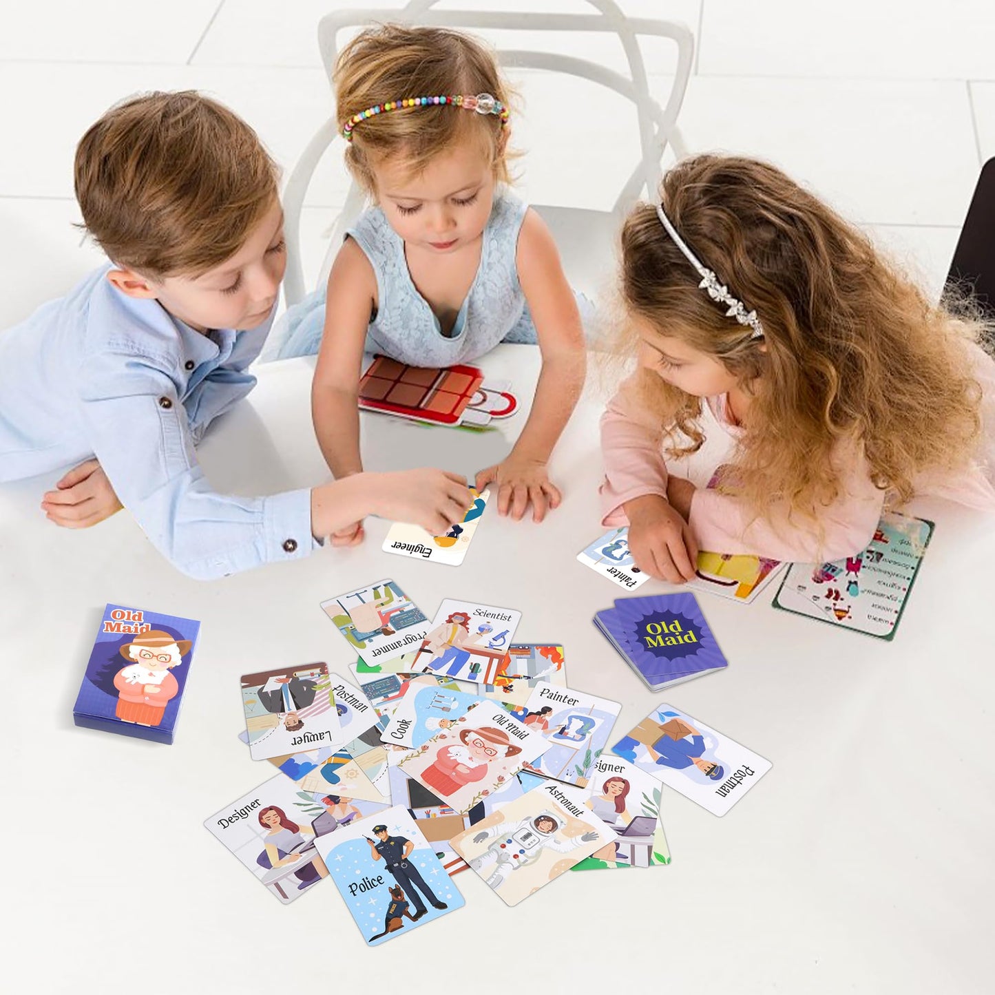 Kids Card Games,Go Fish,Old Maid Card Game,Go Fish Card Games for Kids Ages 4-8,Fun Classic Kid Toddlers Games for Family Game Night Party Travel