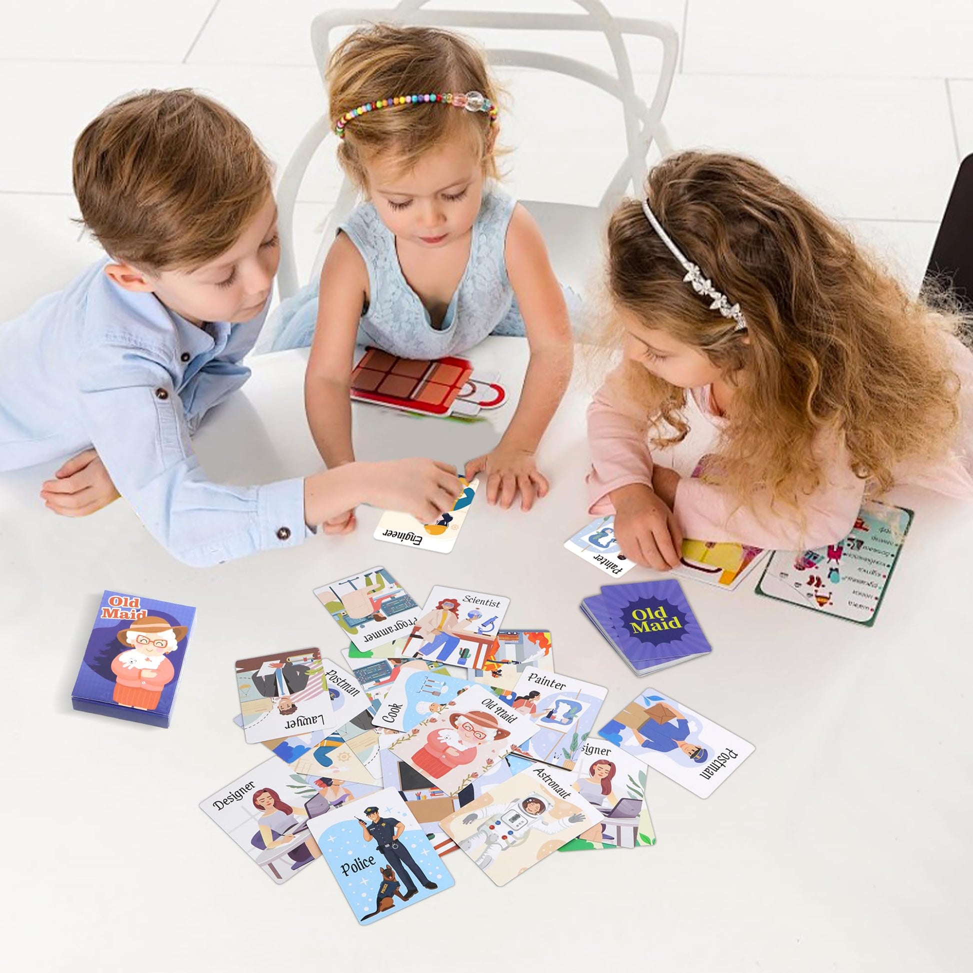 Kids Card Games,Go Fish,Old Maid Card Game,Go Fish Card Games for Kids Ages 4-8,Fun Classic Kid Toddlers Games for Family Game Night Party Travel