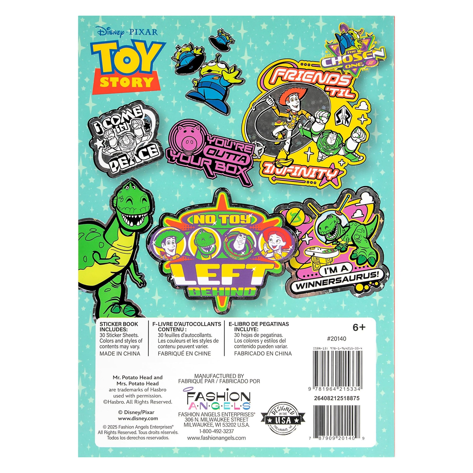 Fashion Angels Disney Pixar Toy Story 1000+ Sticker Book