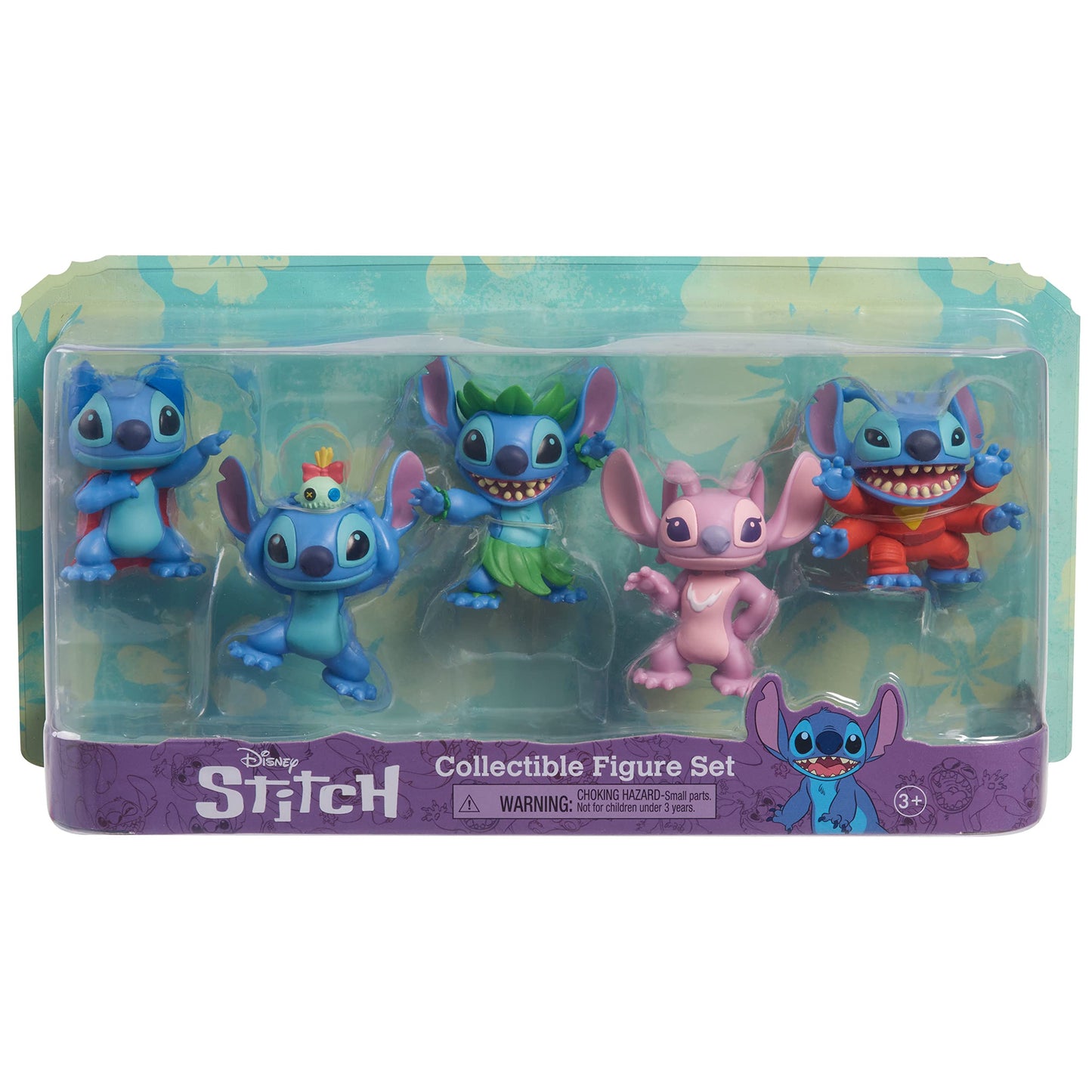 Disney’s Lilo & Stitch Collectible Stitch Figure Set, 5-pieces, Kids Toys for Ages 3 Up by Just Play