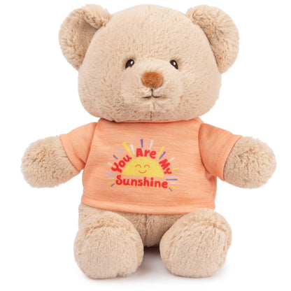 GUND Sustainably Soft “You are My Sunshine” 12" Bear with T-Shirt, Ages 0+