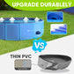 Dog Pool, Foldable Pet Swimming Pool with 6mm High-Strength PP Board, Hard Plastic Collapsible Doggy Pools for Small Dogs Kitty Duck,Non-Slip Doggie