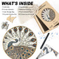 Peacock Wooden Puzzles for Adults, 200pcs Wooden Jigsaw Puzzles for Adults, Peacock Unique Shaped Jigsaw Puzzles Creative Gift for Friend Family Game