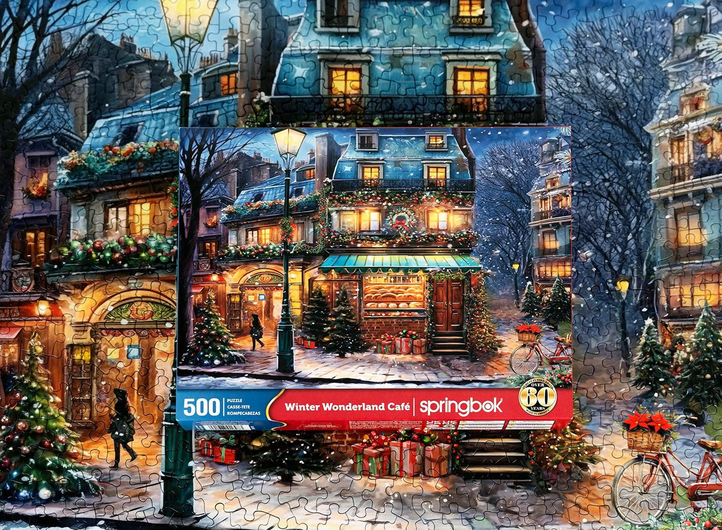 Springbok Winter Wonderland Cafe 500 Piece Jigsaw Puzzle for Adults