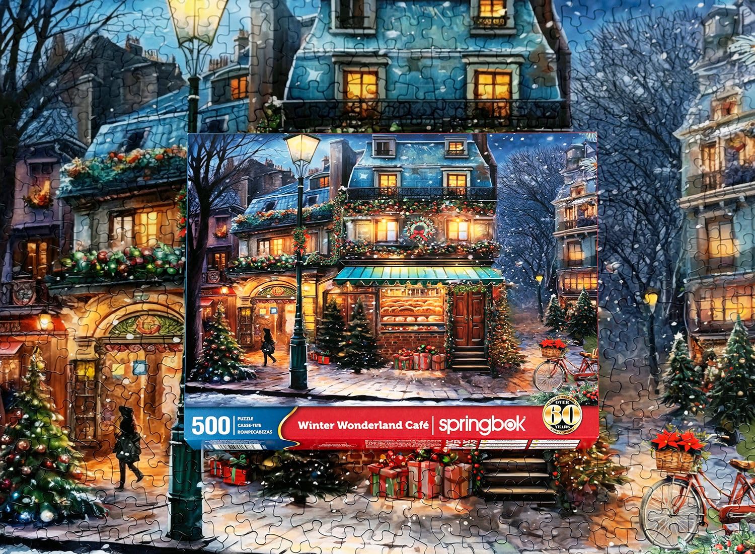 Springbok Winter Wonderland Cafe 500 Piece Jigsaw Puzzle for Adults