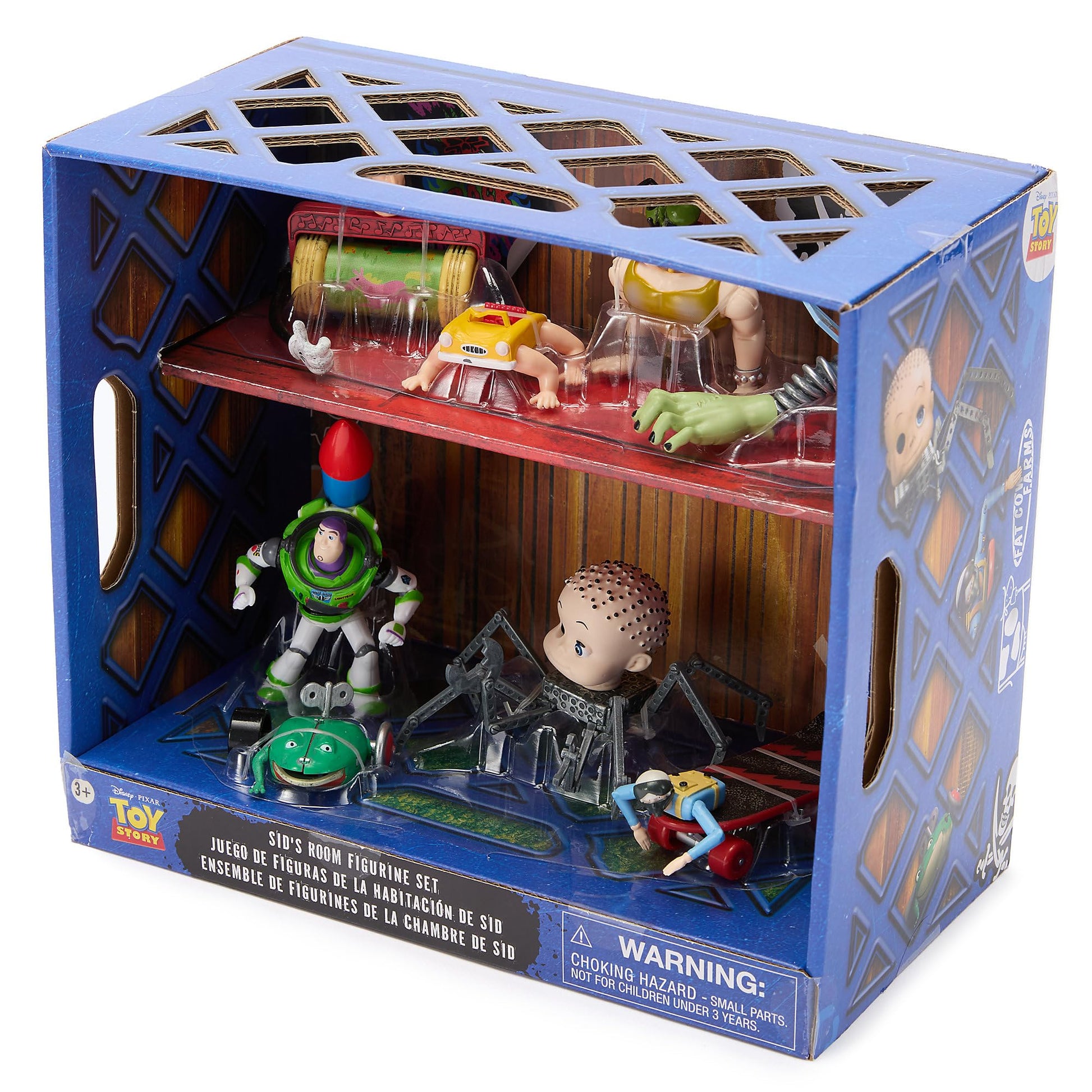 Disney Store Official Sid's Room Figure Set - Toy Story - 8-Piece Fully Sculpted Figures of Sid's Disturbing Creations - Perfect for Fans of Toy Story