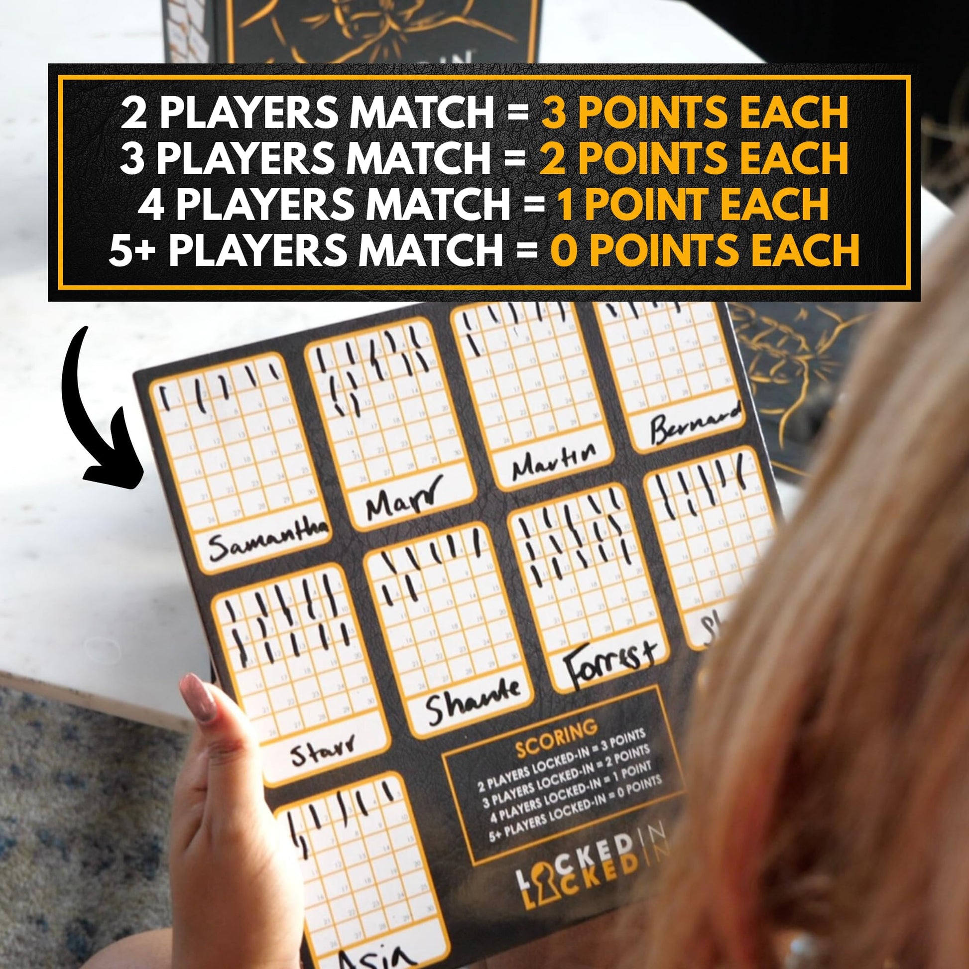 Locked-in Party Card Game - 400 Prompt Cards - Fun Game for Game Night, Parties & Icebreakers - Adults, Teens & Families - 2-10 Players