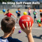 GoSports Soft Skin Foam Playground Dodgeballs - 6 Pack Set for Kids - Includes Mesh Carry Bag