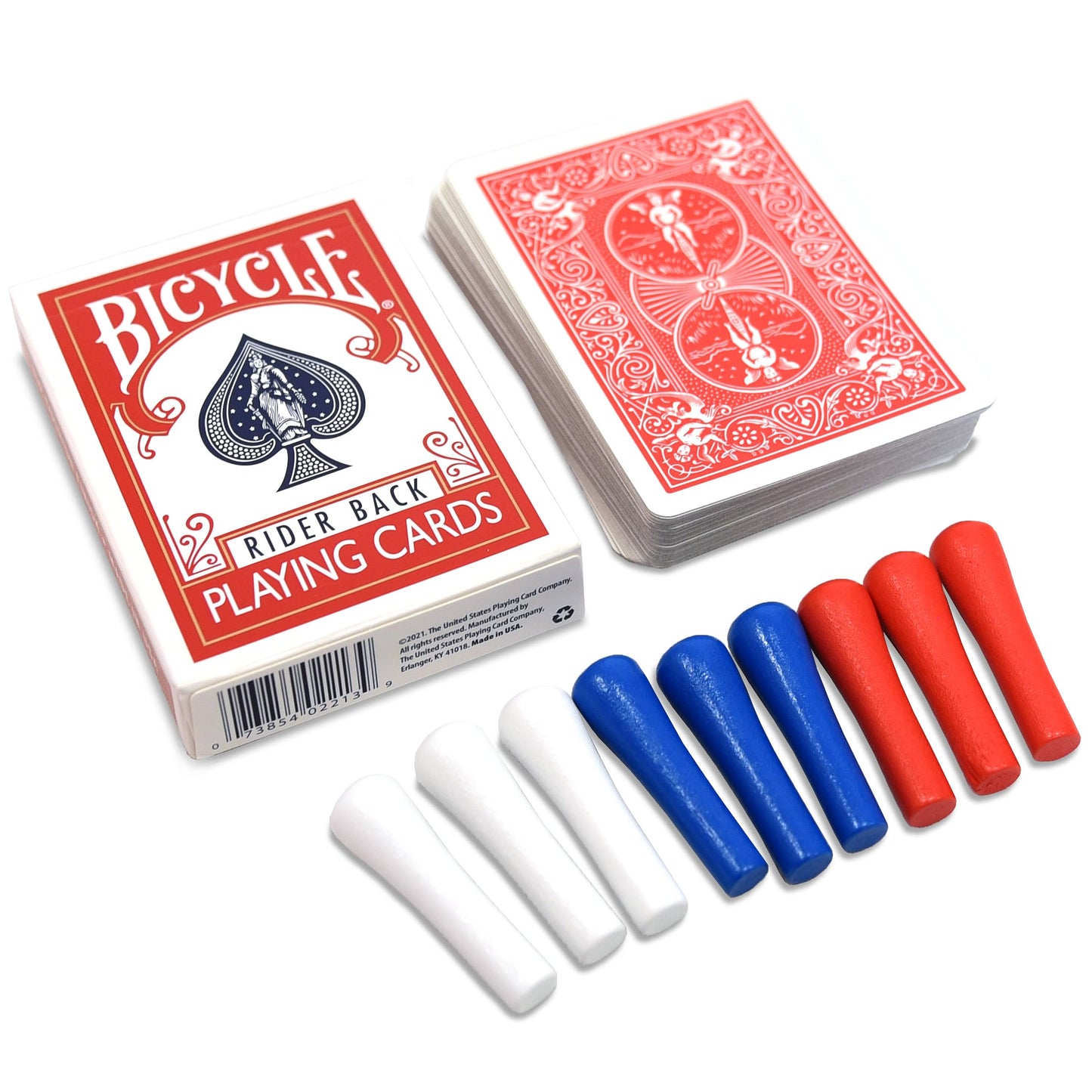 Vivere Giant Cribbage Game - Includes Large Pegs, Bicycle Cards, and Oversized Board for Family Fun