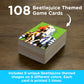 AQUARIUS Beetlejuice Memory Master Card Game, 108 Card Matching Game for 4 Players, Ages 6+, Family Party Gift for Kids, Teens, and Adults
