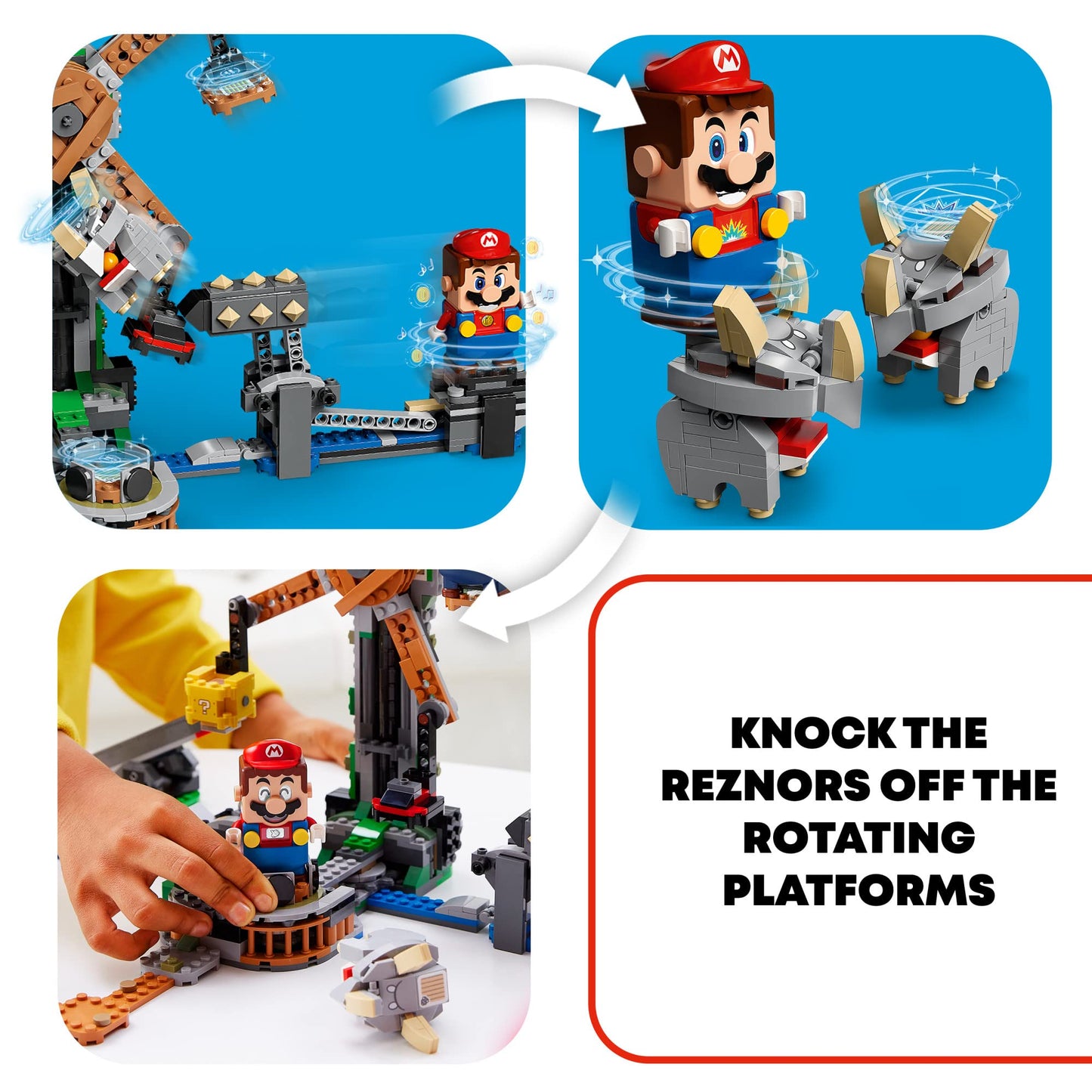 LEGO Super Mario Reznor Knockdown Expansion Set 71390 Building Kit; Collectible Toy Playset for Kids; New 2021 (862 Pieces)