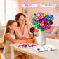 Rongmeiz Flower Bouquet Building Set, 1020 PCS Botanical Collection Building Block Toy, Rose Flowers Plant Home Decor, Christmas, Valentine's Day