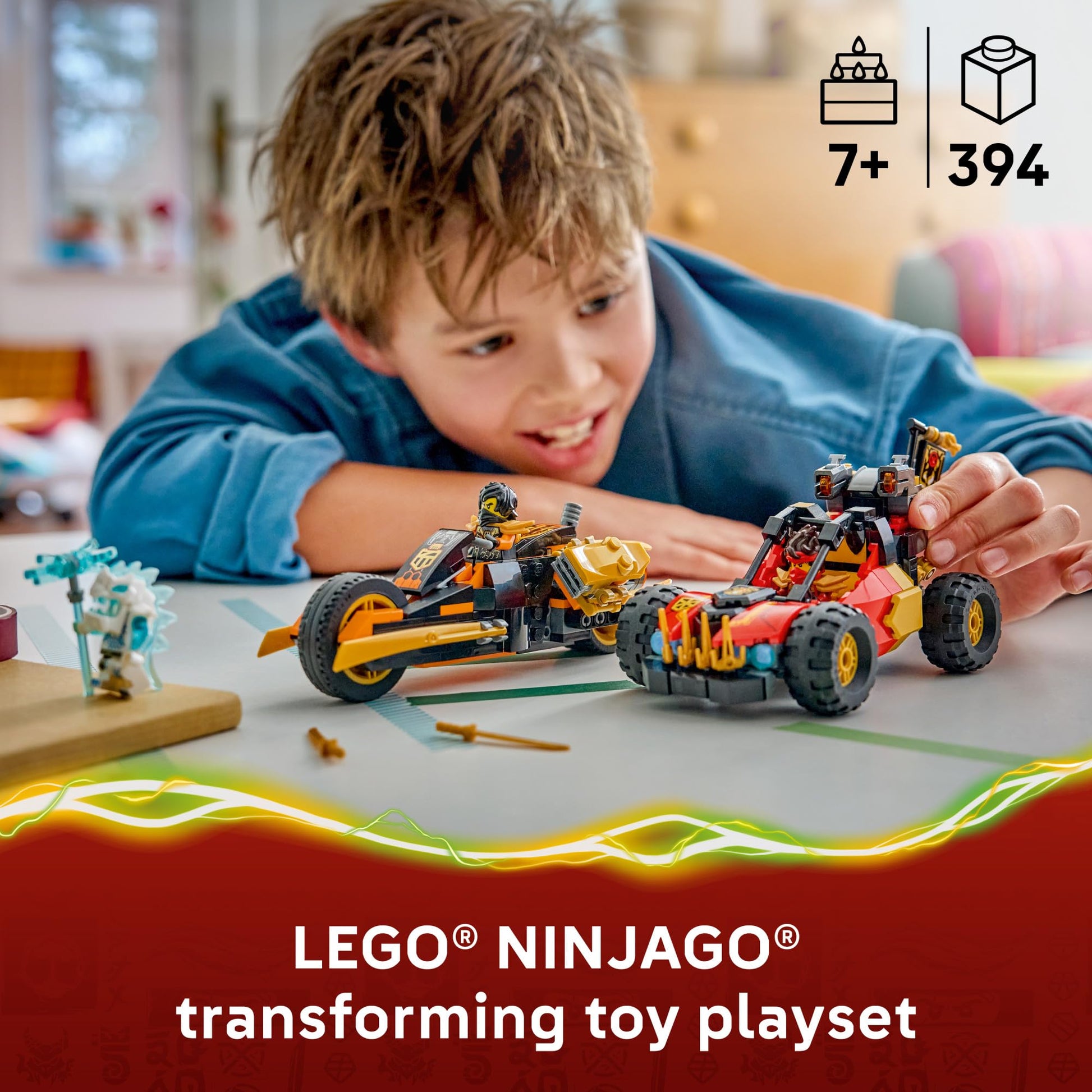 LEGO NINJAGO Kai and Cole's Combiner Vehicles 71864