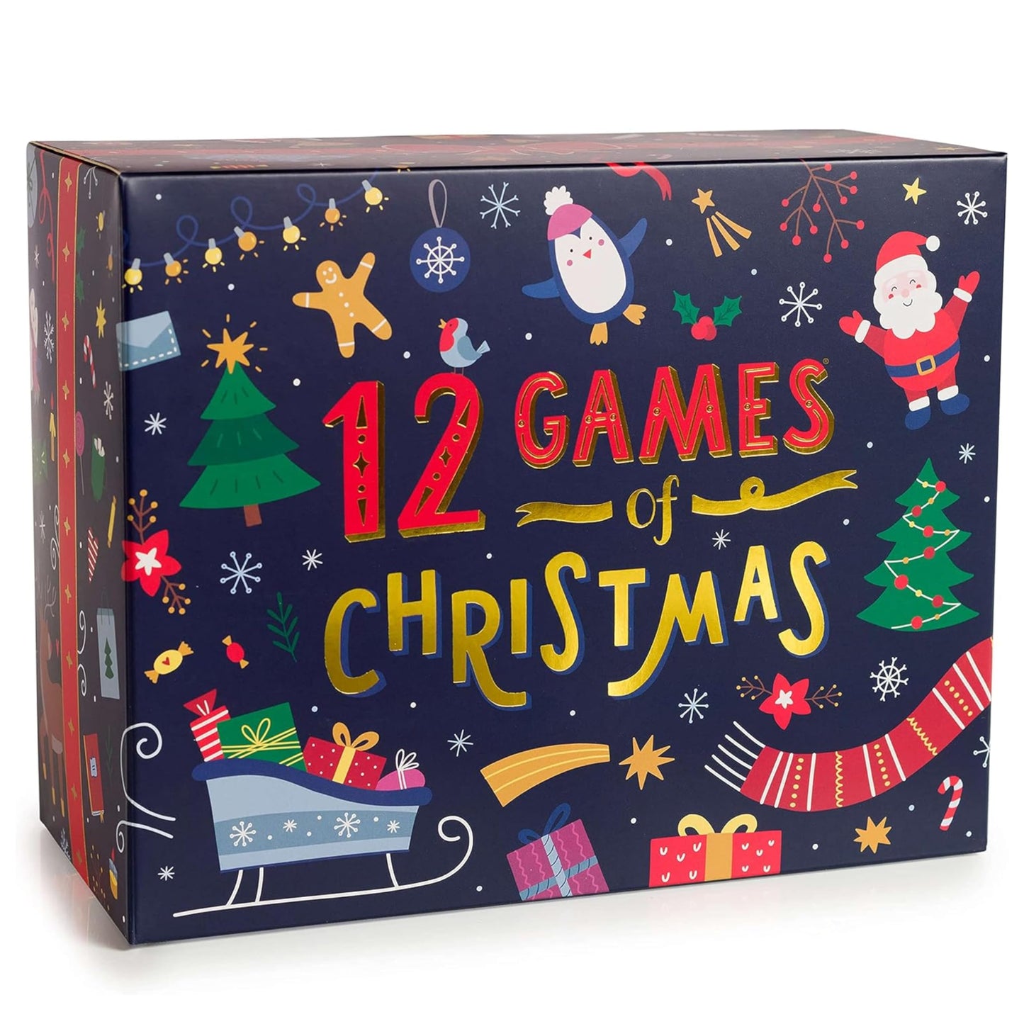 Gutter Games 12 Games of Christmas - Family Game Night Pack for Kids and Teens - Hilarious Christmas Party Games for Adults and Family Party