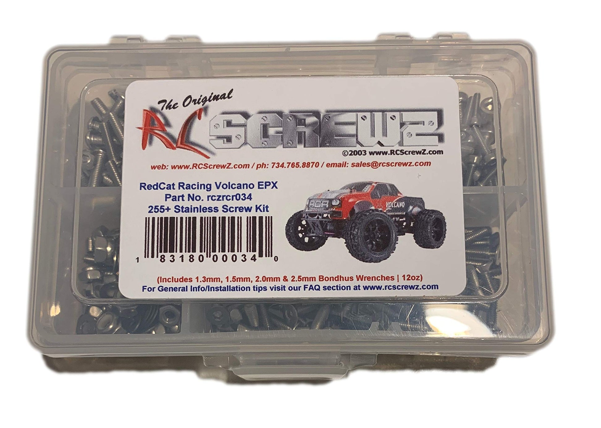 RCR034 - Redcat Racing Volcano EPX Stainless Steel Screw Kit