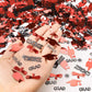 Red and Black Graduation Confetti 2026, 1000 Pcs Class of 2026 Table Centerpiece Grad Confetti for 2026 Graduation Party Decorations Supplies