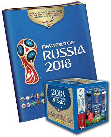 2018 Panini Russia FIFA World Cup Soccer Sticker Bundle with 50 Pack Box & Sticker Album - Fanatics Authentic Certified