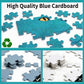 1000 Piece Puzzle for Adults, Colorful Whimsical Cat Faces Illustration, Premium Matte Finish, Thick Blue Cardboard, Fun and Challenging Jigsaw