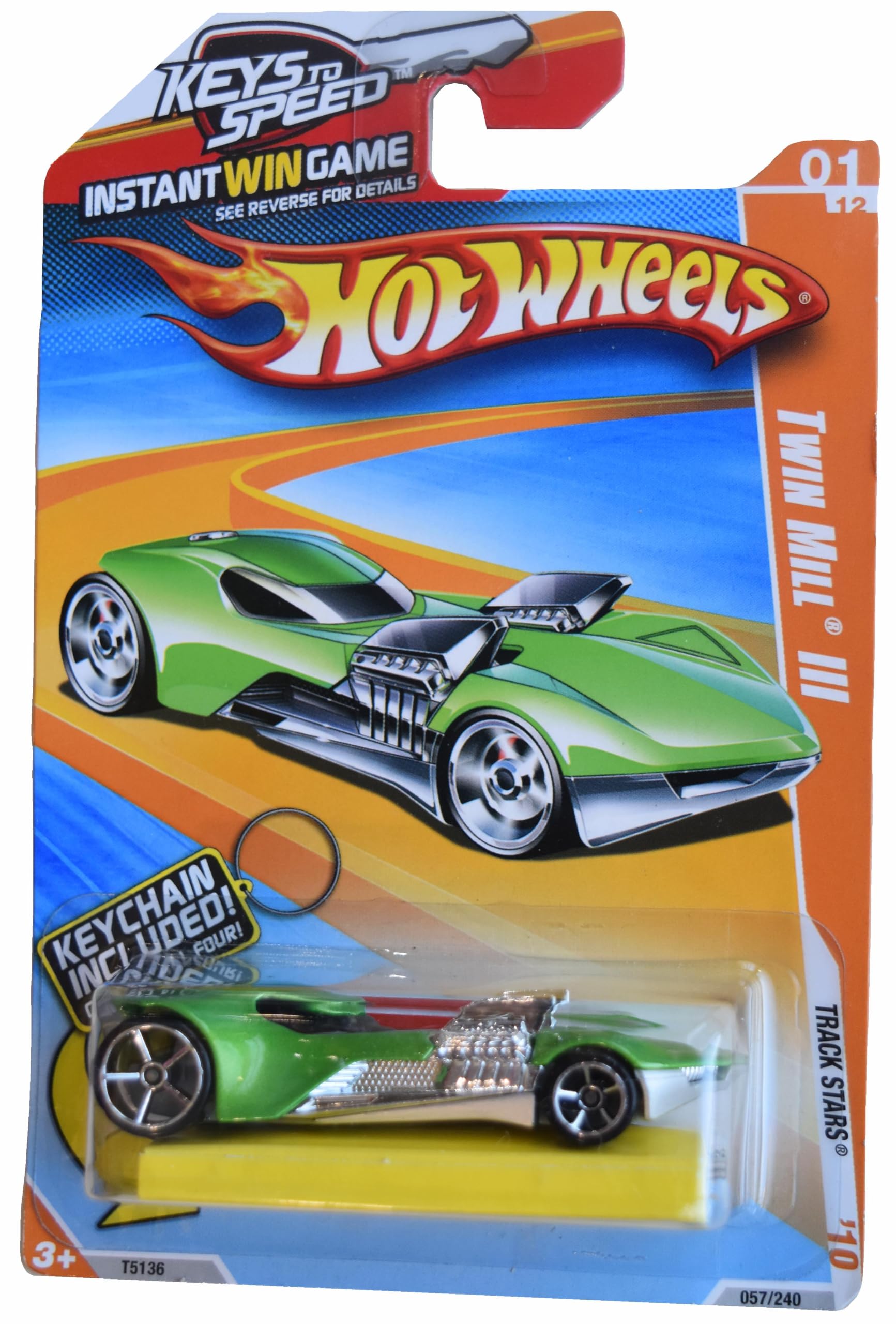 Hot Wheels Twin Mill III, [Green] 57/240 '10 Track Stars 1/12