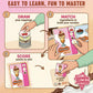 Point Games Sundae Funday Family Board Game Ice Cream Building Card Game for Kids & Adults - Scoop, Stack & Score! - Fun Family Game Night, 2-4
