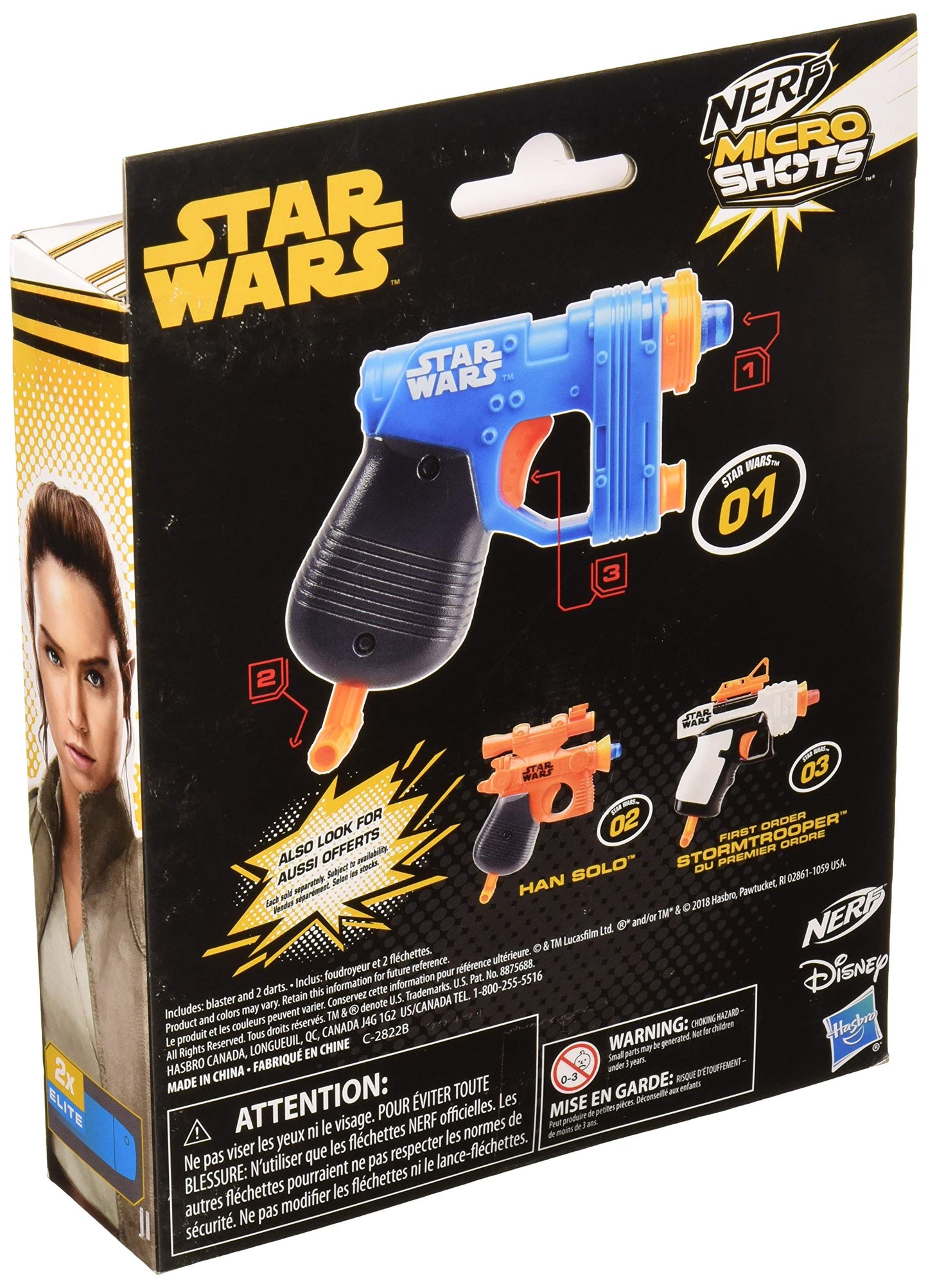 Nerf MicroShots Star Wars Rey (Island Journey) Blaster