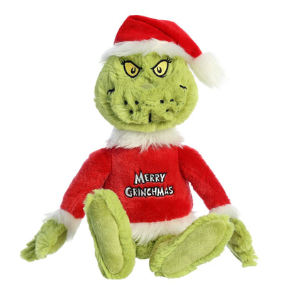 Aurora® Whimsical Dr. Seuss™ Merry Grinchmas Grinch Stuffed Animal - Officially Licensed Plush for Imaginative Play - Perfect for Kids and Adults