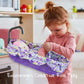 June Garden Cozy Dream Doll Bassinet - Baby Doll Portable Carrier - Fits for American Girl Dolls up to 18" - Soft Pillow & Safety Buckle Included