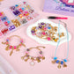 Uniartfy Charm Bracelet Making Kit, 305 Pieces Jewelry Making Kit Supplies for Girls 8-12, Birthday Gifts, DIY Arts Crafts for Teens Women Kids Ages 5