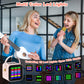 Mini Karaoke Machine for Kids Girls: Portable Bluetooth Speaker with 2 Wireless Microphones and RGB Lights, Birthday Gift Toys for Boys Ages 4+ Year