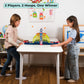 OLEOCA Tabletop Basketball Game - 2-Player Mini Basketball Game with Electronic Scoring & Timer, Two-Hoop Design for Desk Play, Moving Hoop Challenge
