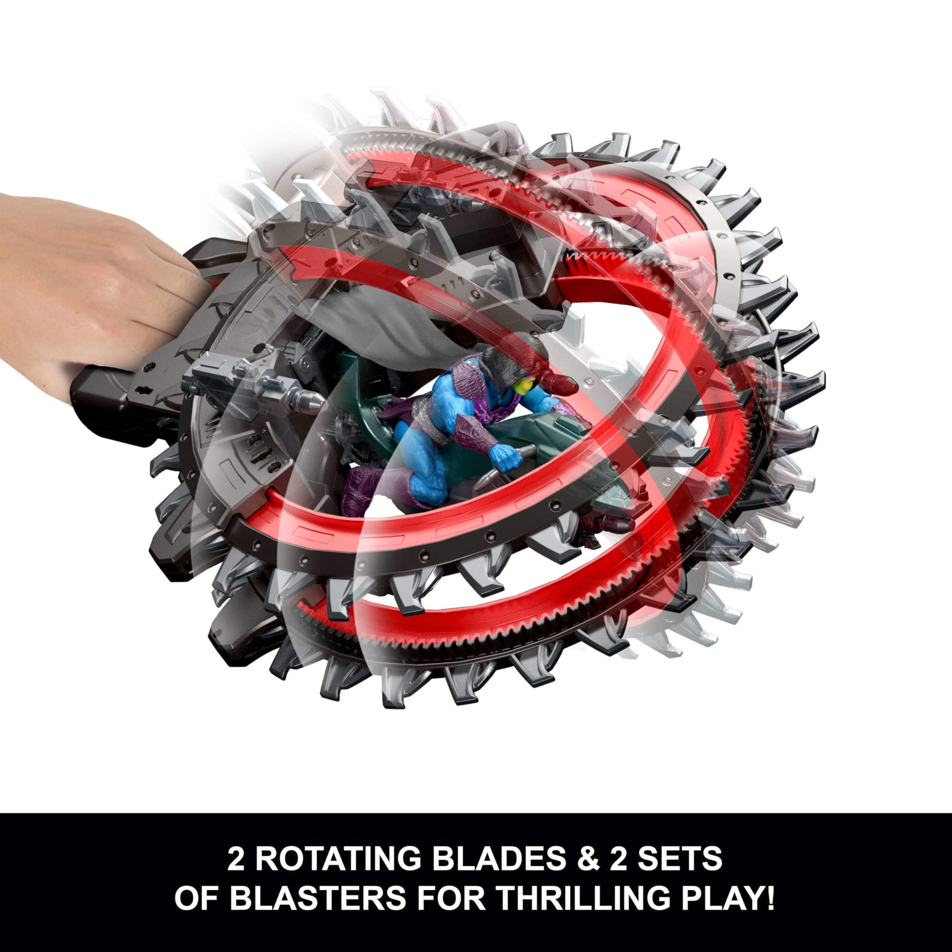 Masters of the Universe 2026 Movie Roton Vehicle 5.5 Inch Scale, 2 Rotating Blades & Blasters with 4 Projectiles, Fits Origins Figures