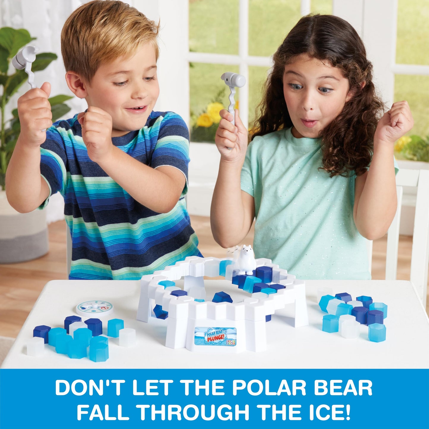 Game Zone Polar Bear Plunge Interactive Tabletop Multiplayer Game for Adults and Children Ages 4 and Older.
