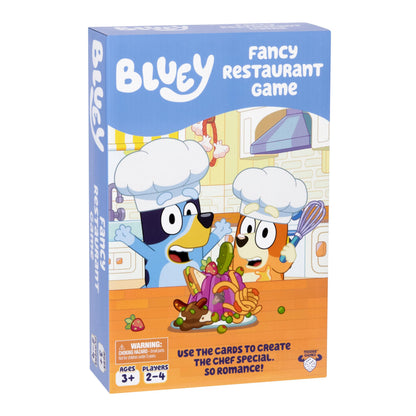 Bluey Fancy Restaurant Game, Join and Bingo as They Match Food Cards to Help Dad Prepare a Special Dinner for Mum, Serve up Fun While Building Memory