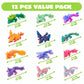 JOYIN 12 Pcs 3D Printed Dragon Blind Box Series, Mystery Box Party Favors for Kids 8-12, Mini Articulated Fidget Animals, Bulk Sensory Toys for Goodie