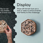 Intrism Icon - Brain Teaser Puzzle for Ages 10+ | Made in USA | DIY Model Kit & 3D Maze Game - 84 Pieces