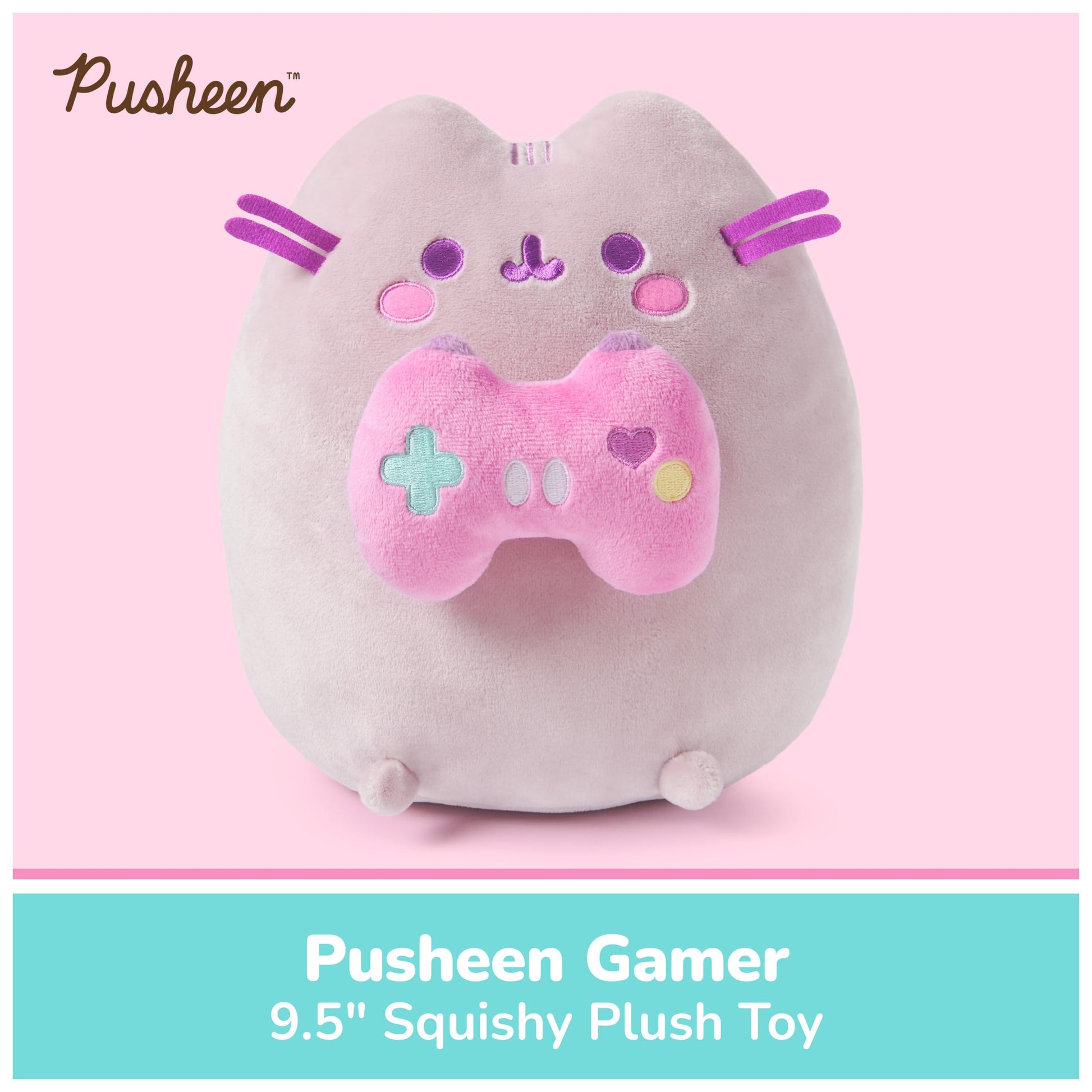 GUND Pusheen Gamer Snackable 9.5-Inch Plush Toy for Ages 8+