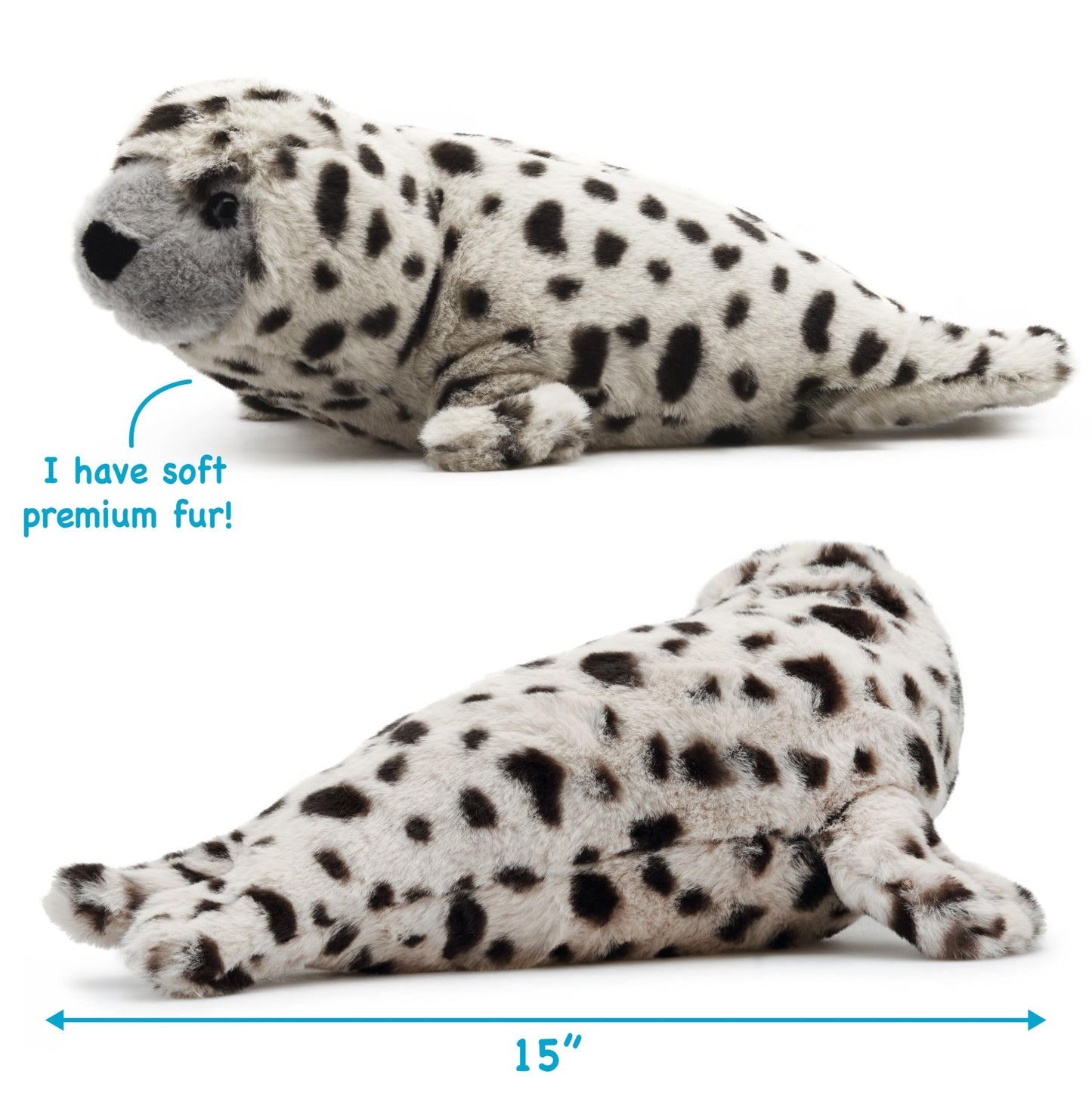 TigerHart Simona The Spotted Seal - 15 Inch Stuffed Animal Plush