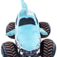 Jay Franco Monster Jam Plush Stuffed Megalodon Pillow Buddy - Super Soft Polyester Microfiber, 16 inches