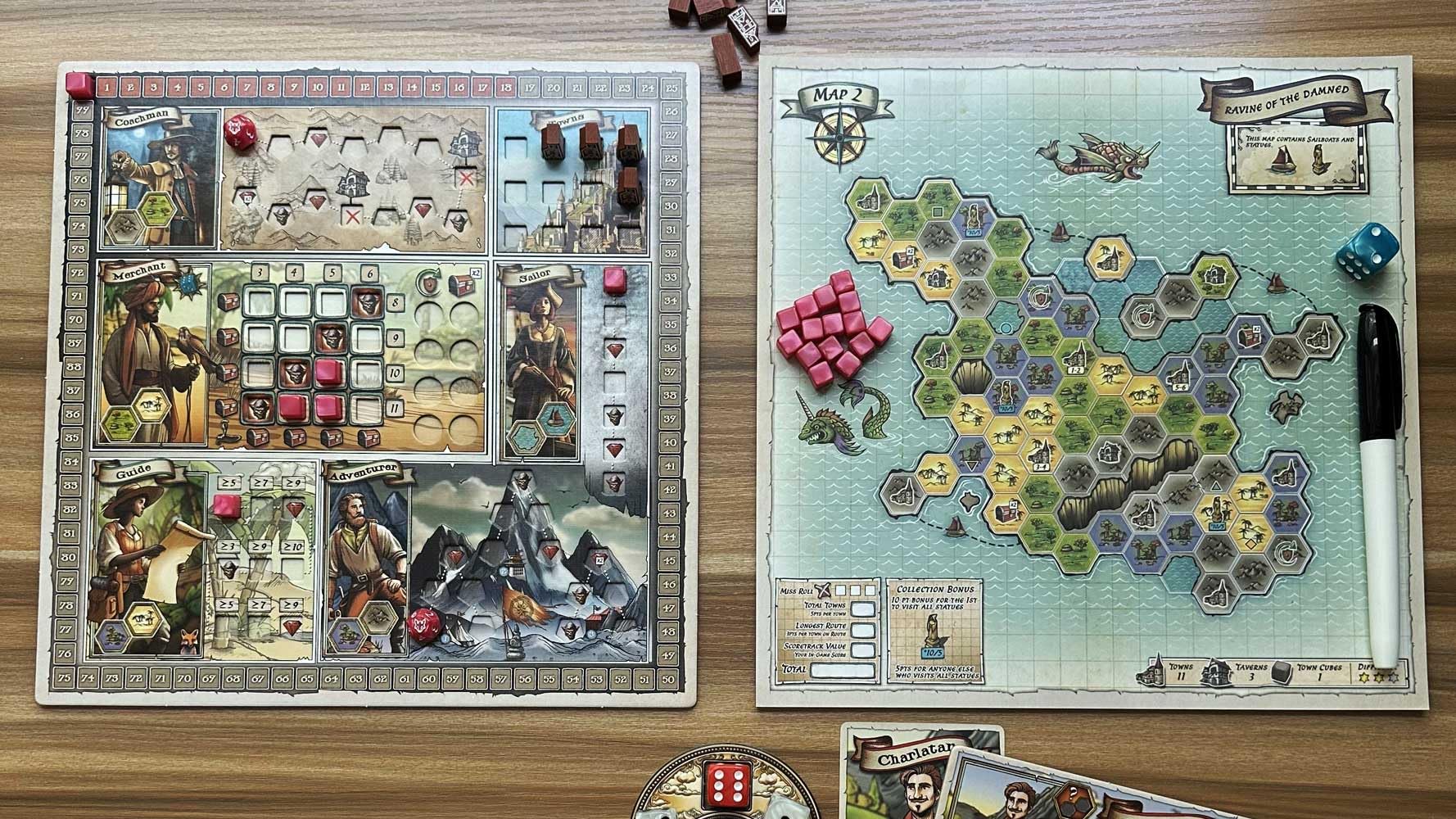 A Wayfarer’s Tale: The Journey Begins - Strategic Board Game for 1-4 Players, Ages 10+, 45-60 Minutes, with Narrative Solo Mode | A Map-Based Game