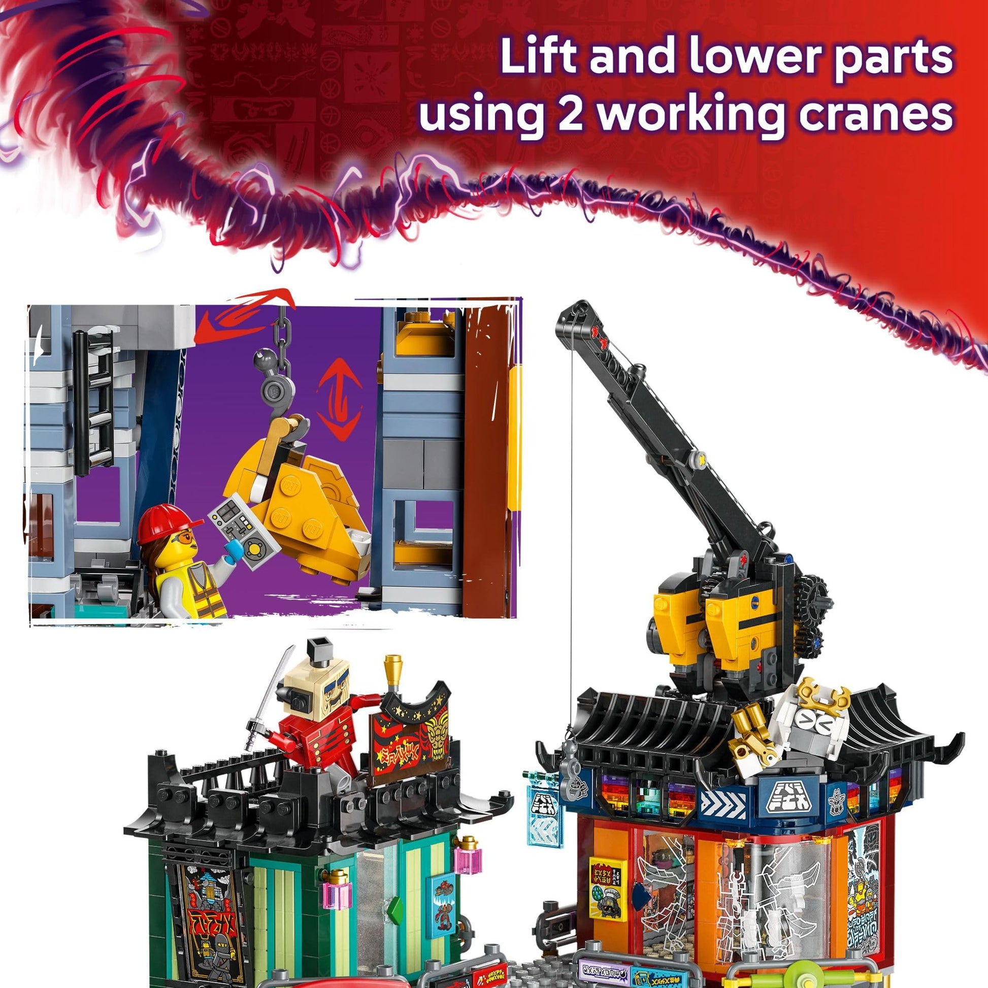 LEGO NINJAGO City Workshops Building Toy - Ninja Set for Boys & Girls, Ages 14+ - Gift for Teens - Includes 10 Minifigures and a Mech - for Play and