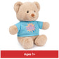 GUND Sustainably Soft “Be Brave” 12-Inch Bear with Blue T-Shirt, Ages 0+