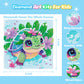 4 Pack Cartoon Diamond Art Kits for Kids, Crafts for Girls 8-12 Arts and Crafts for Kids Ages 4-8, 5D Cute Animals Diamond Art Painting for Adults