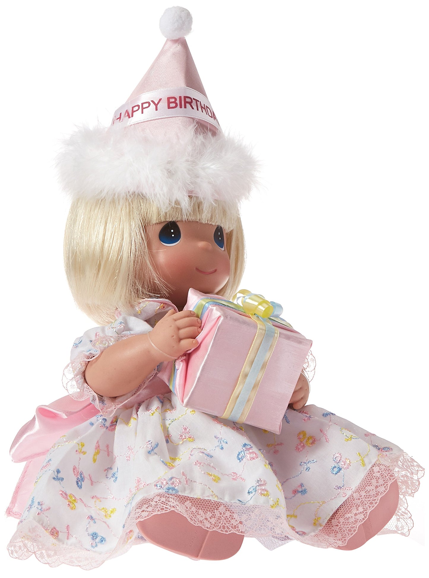 The Doll Maker Precious Moments Dolls, Linda Rick, Birthday Wishes Blonde, 12 inch Doll