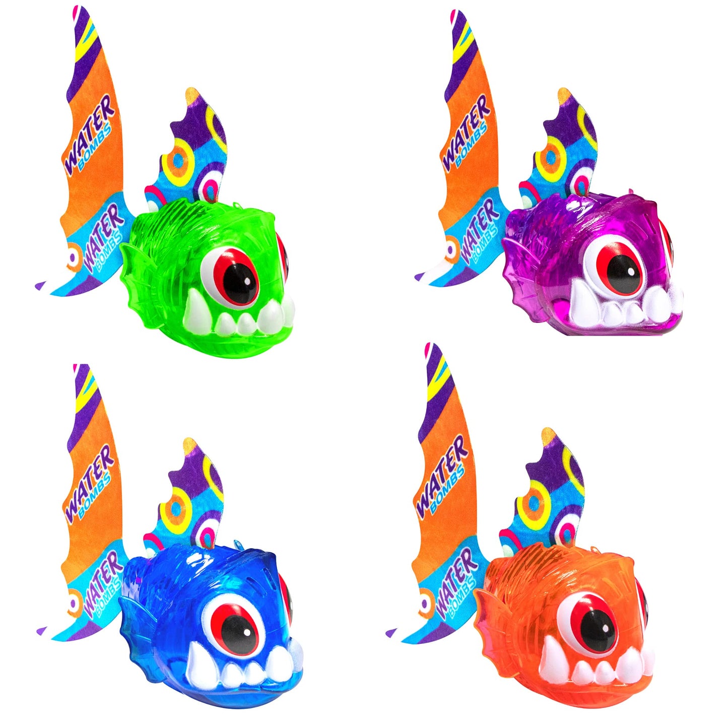 Swimline | Underwater Dive Toys for Kids | Light-Up Piranhas | 4-Pack
