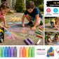 Jumbo Multicolor Outdoor Sidewalk Chalk - 15 Piece Washable Premium Set