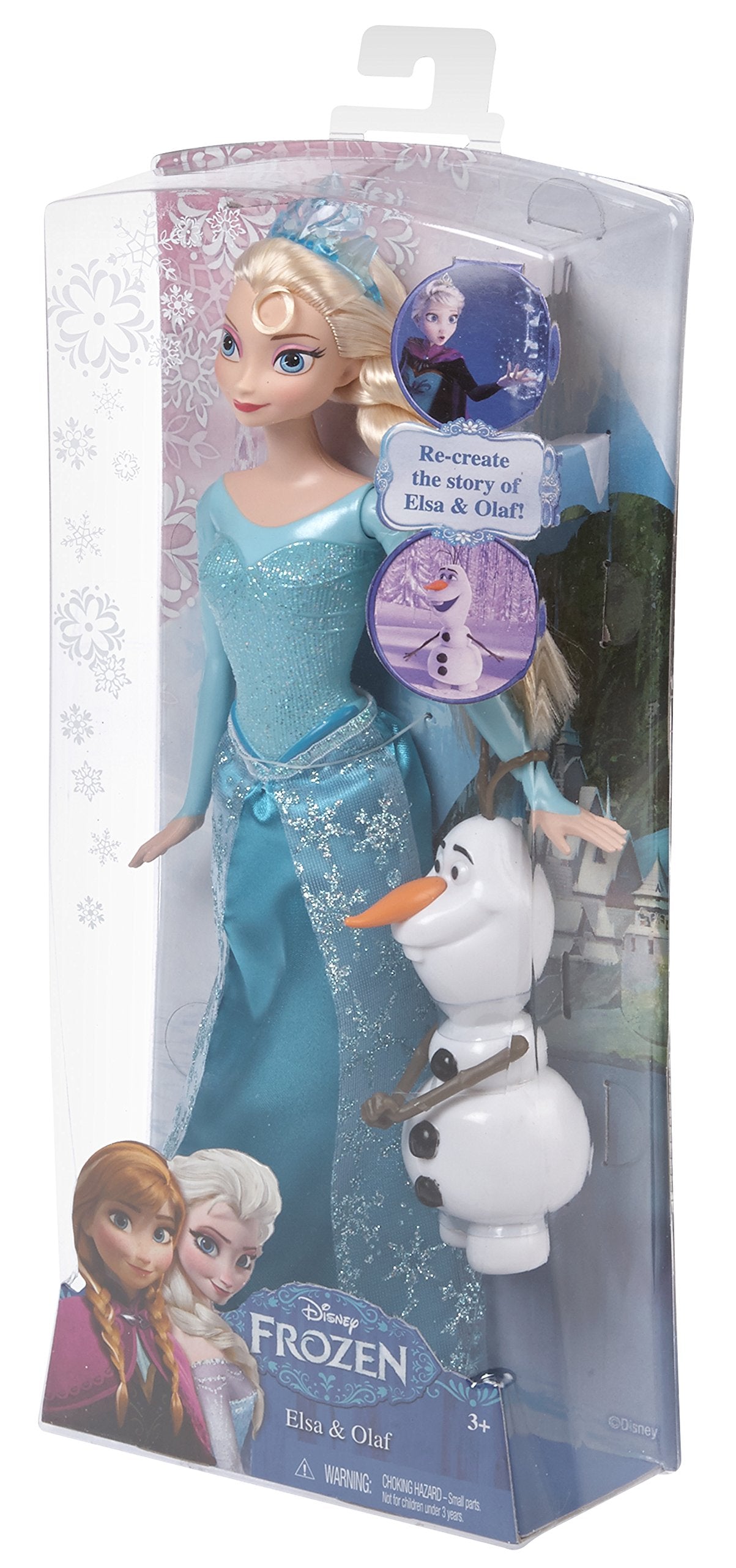 Disney Frozen Sparkle Princess Elsa and Olaf Doll Gift Set