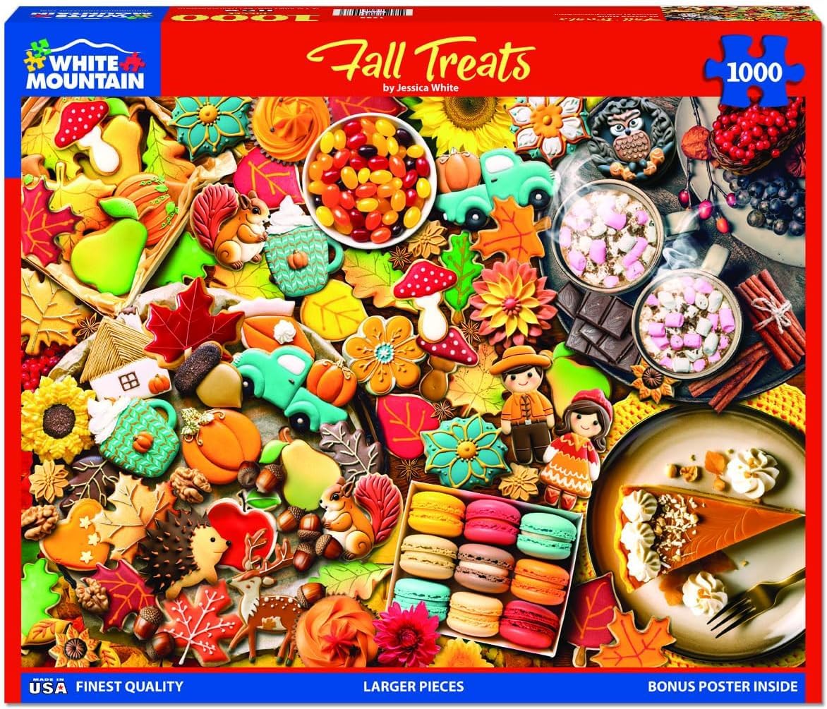 White Mountain 1000 Piece Jigsaw Puzzle Autumn & Thanksgiving, Fall Treats